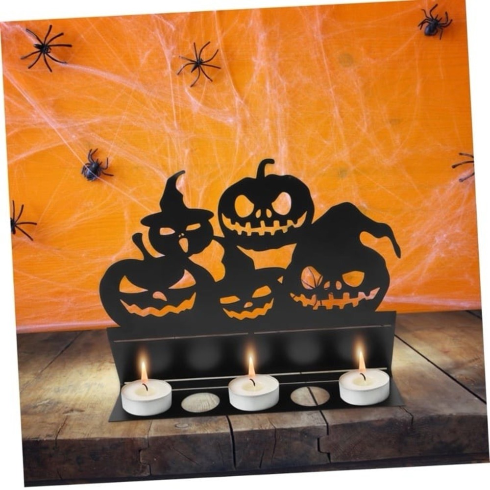 New OFFSCH Halloween Pumpkin Candle Holder Candle Holders Vintage Decor Ornament